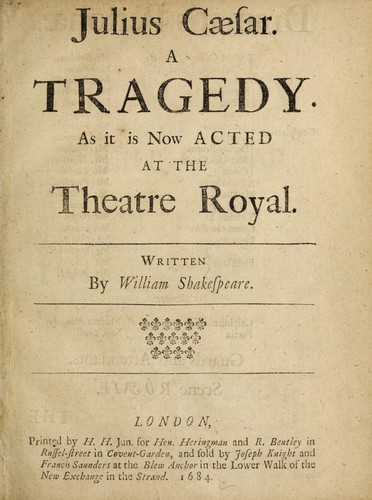 Book cover for Julius Caesar